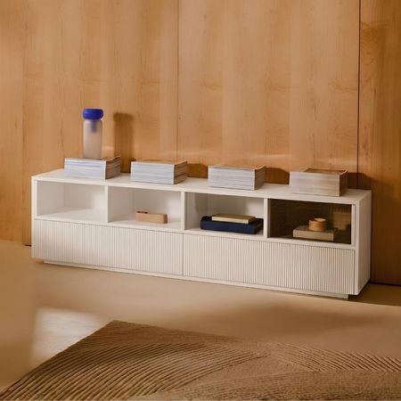 Mesa de TV Harry 85'' 200 cm Blanco | Masiva Home
