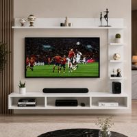 Mesa de TV Heather 75'' 175 cm Blanco | Masiva Home