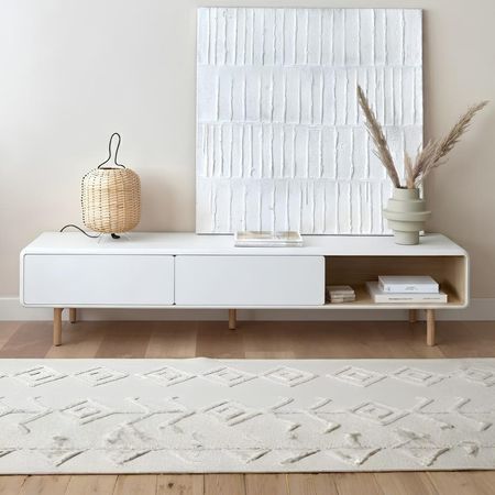 Mesa de TV Higuereta 80'' 180 cm Blanco | Masiva Home