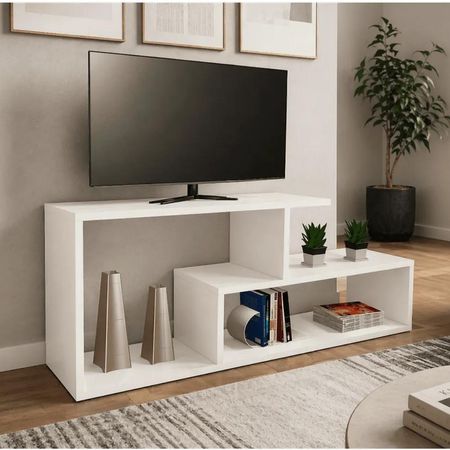 Mesa de TV Julia 70'' 160 cm Blanco| Masiva Home