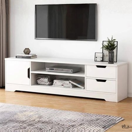Mesa de TV Kaneki 65'' 150 cm Blanco | Masiva Home