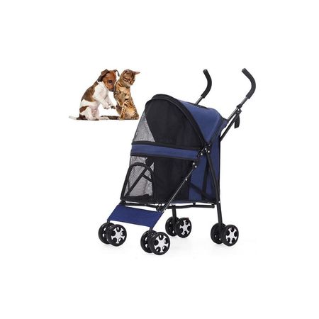 Coche Plegable Para Mascotas - Azul