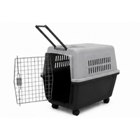 Kennel L80 con Ruedas 80x56x59 - NEGRO