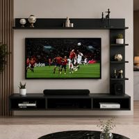 Mesa de TV Heather 75'' 175 cm Negro | Masiva Home