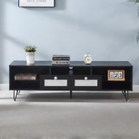 Mesa de TV Lamine 65'' 150 cm Negro | Masiva Home