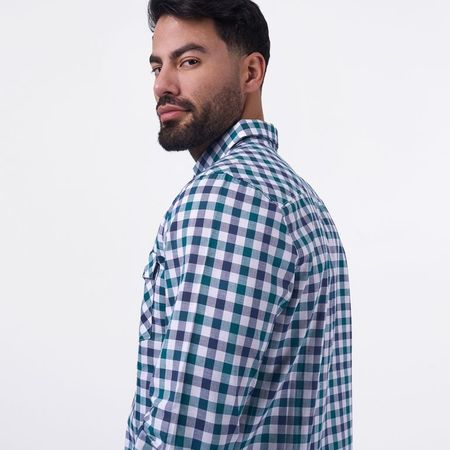 CAMISA ML BI24GINNI-C POPELINA M Verde