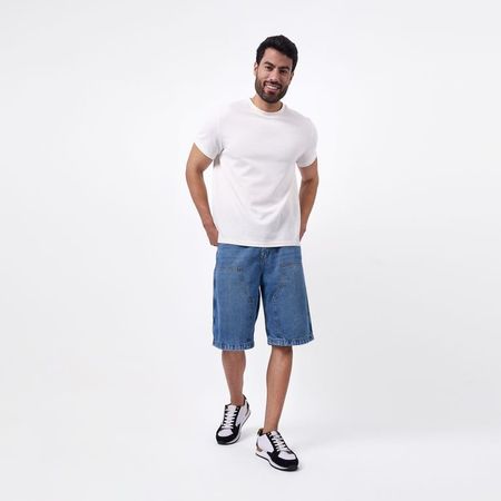 BERMUDA BRONCO HOMBRE BAGGY JORK-B DENIM RIGIDO 32 Celeste