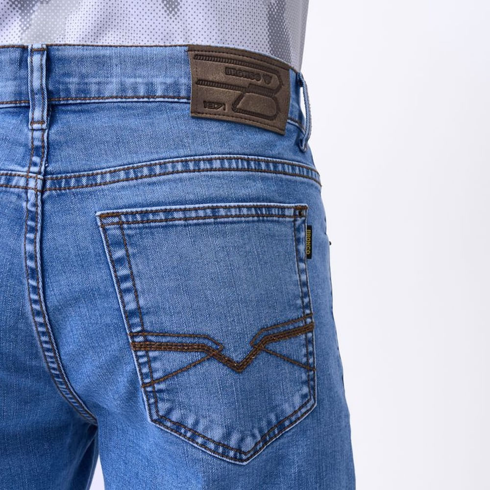 BERMUDA BRONCO - REIDAN IV DENIM STRECH 32 Celeste