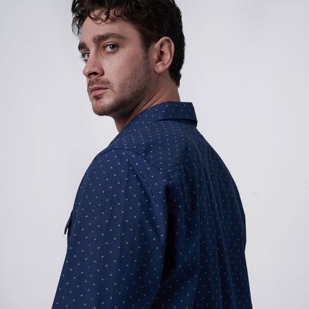 CAMISA ML FI25POP ZEM POPELINA XL Azul Marino