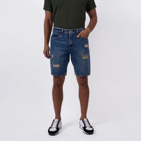 BERMUDA BRONCO HOMBRE LP26NEW SAVAGE DENIM RIGIDO 28 Azul