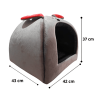 Cama Iglú Para Perros y Gatos Talla L - Gris
