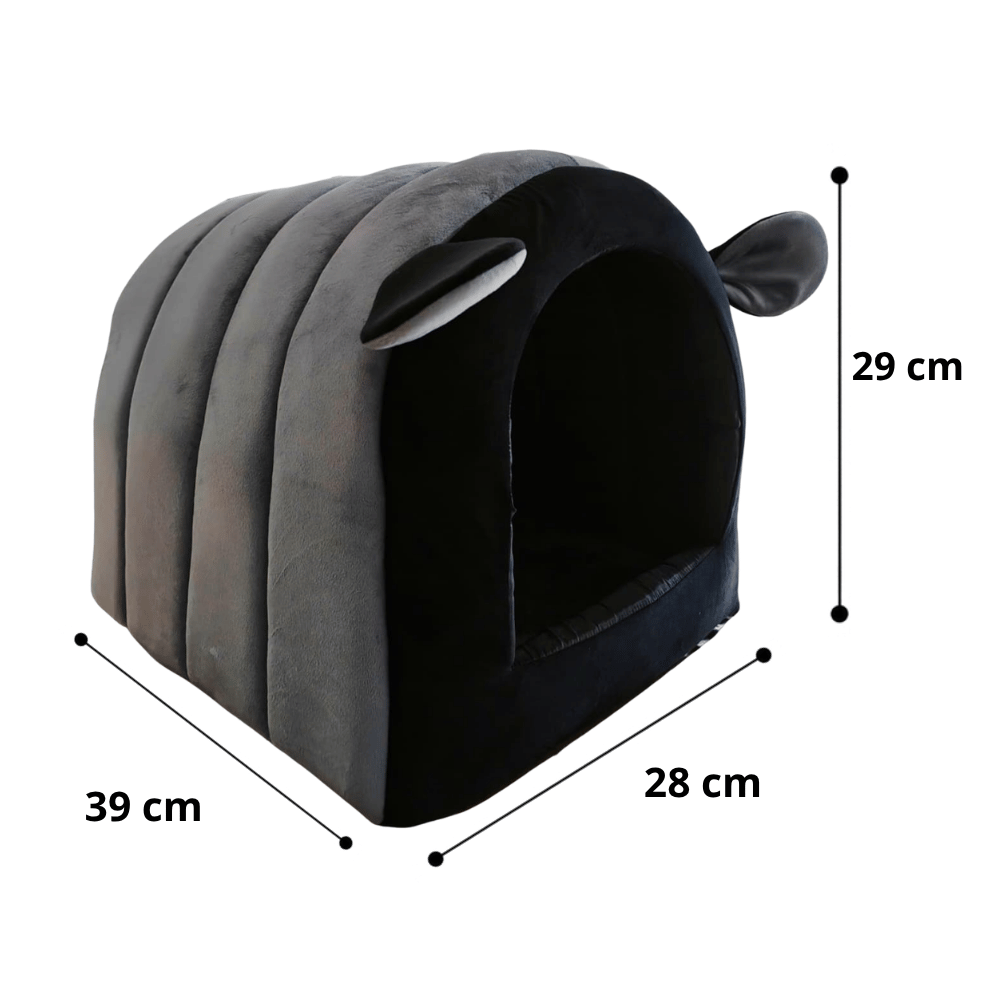 Cama Oruga Para Perros y Gatos Talla M - Gris