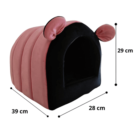 Cama Oruga Para Perros y Gatos Talla M - Rosado
