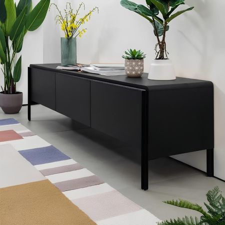 Mesa de TV Tapia 80'' 188 cm Negro | Masiva Home