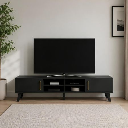 Mesa de TV Teresa 75'' 180 cm Negro | Masiva Home
