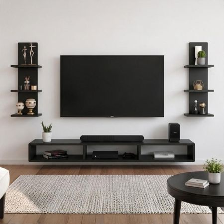 Mesa de TV Trauco 65'' 150 cm Negro | Masiva Home