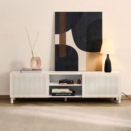 Mesa de TV Vargas 75'' 180 cm Blanco | Masiva Home