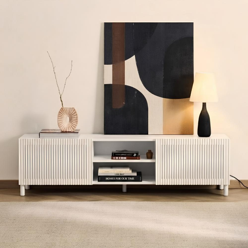 Mesa de TV Vargas 75'' 180 cm Blanco | Masiva Home