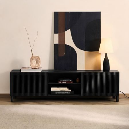 Mesa de TV Vargas 75'' 180 cm Negro | Masiva Home
