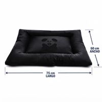 COLCHONETA DE NAPA PARA PERROS Y GATOS TALLA 2 - NEGRO