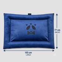 COLCHONETA DE NAPA PARA PERROS Y GATOS TALLA 4 - AZUL OSCURO