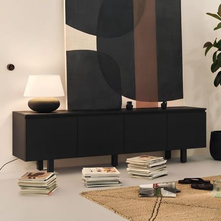 Mesa de TV Pulisic 85'' 200 cm Negro | Masiva Home