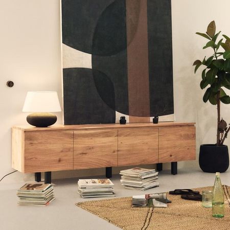 Mesa de TV Pulisic 85'' 200 cm Marron | Masiva Home