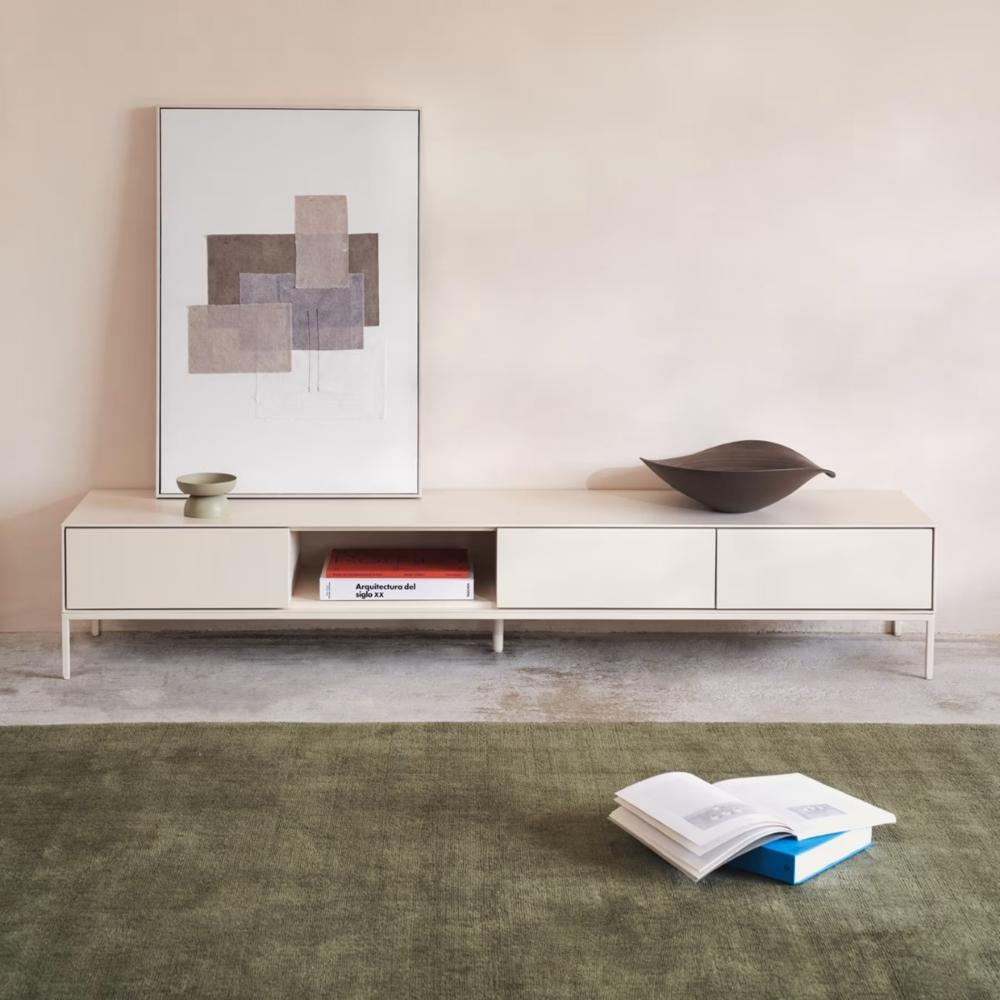Mesa de TV Sonne 85'' 195 cm Blanco | Masiva Home
