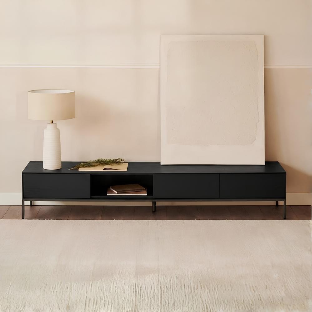 Mesa de TV Sonne 85'' 195 cm Negro | Masiva Home