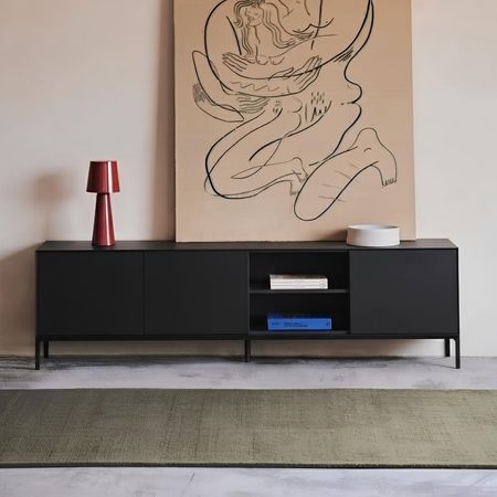 Mesa de TV Sotil 85'' 195 cm Negro | Masiva Home