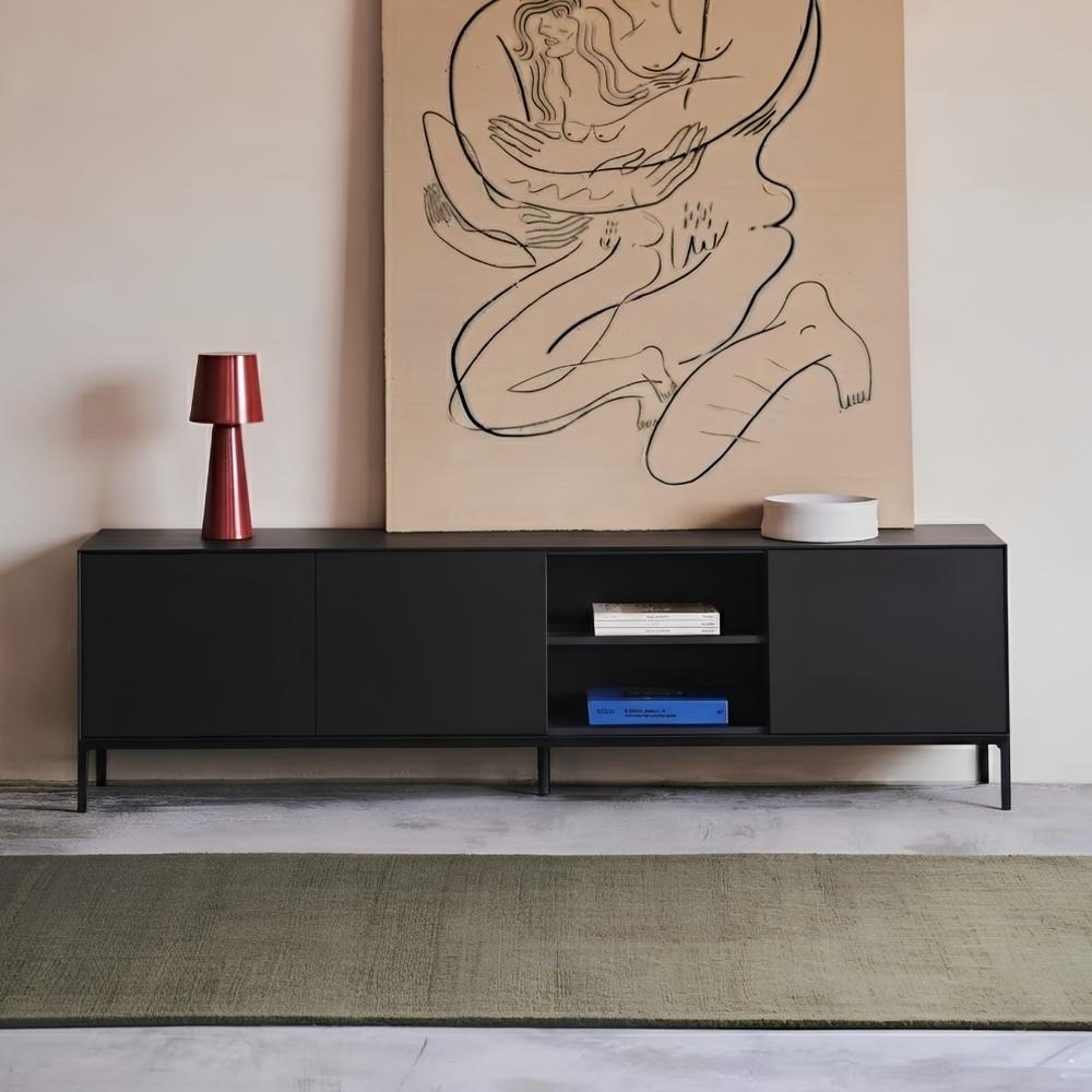 Mesa de TV Sotil 85'' 195 cm Negro | Masiva Home
