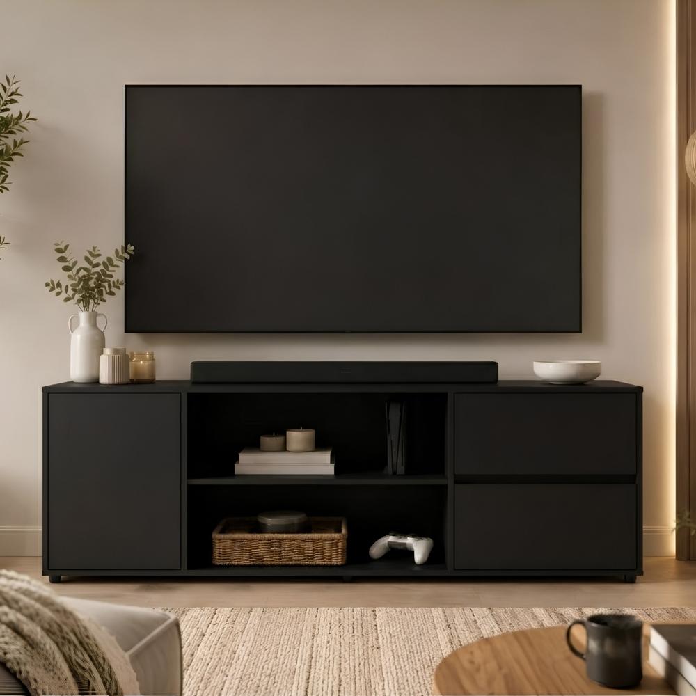 Mesa de TV Rapiña 70'' 166 cm Negro | Masiva Home