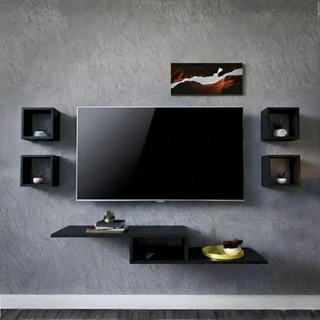 Mesa de TV DiMaria 55'' 130 cm Negro| Masiva Home
