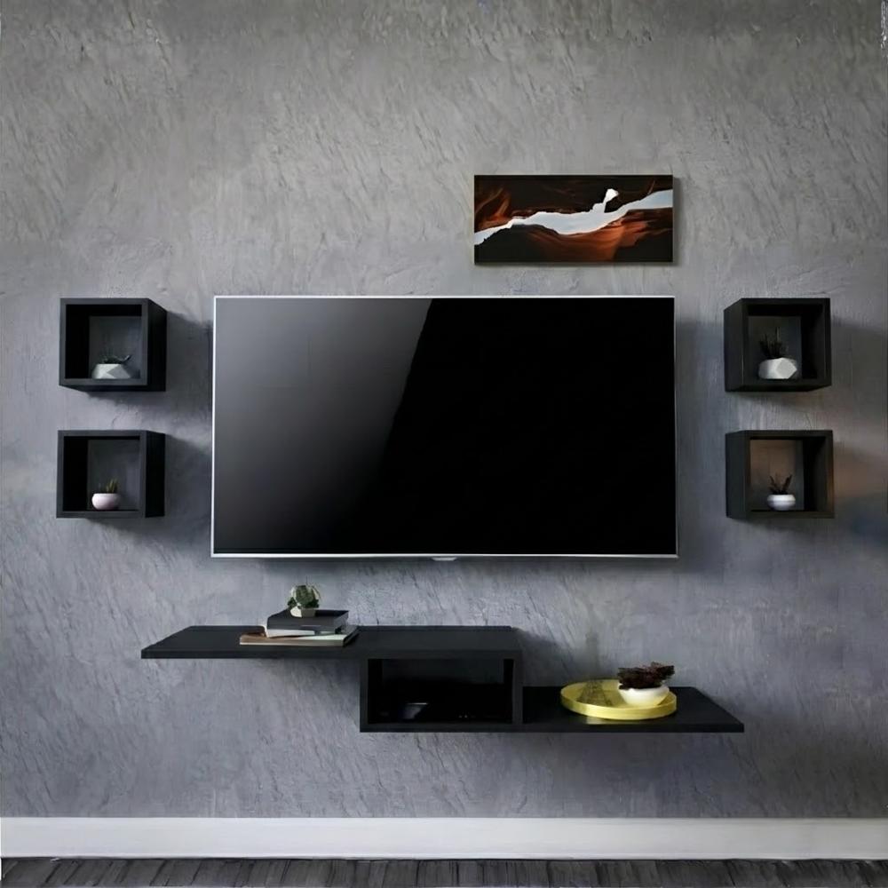 Mesa de TV DiMaria 55'' 130 cm Negro| Masiva Home