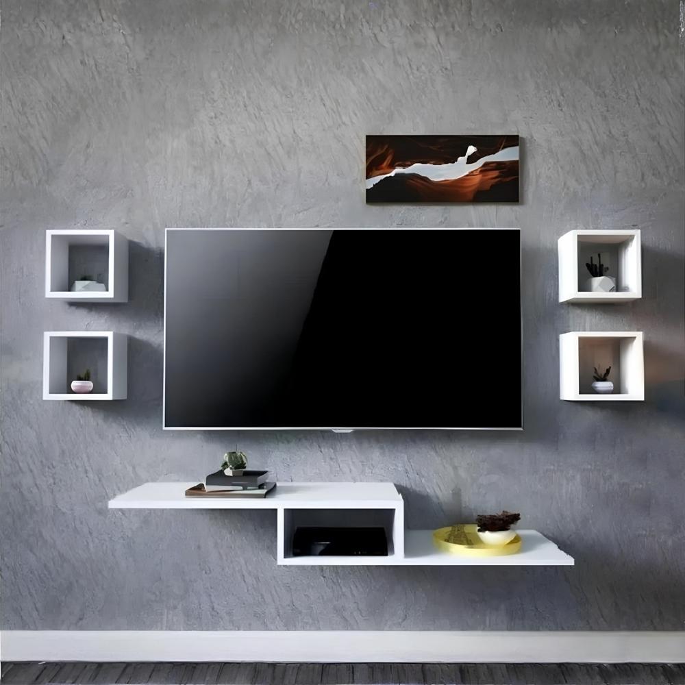 Mesa de TV DiMaria 55'' 130 cm Blanco | Masiva Home