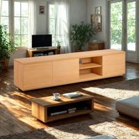 Mesa de TV Entity 85'' 200 cm Marron | Masiva Home
