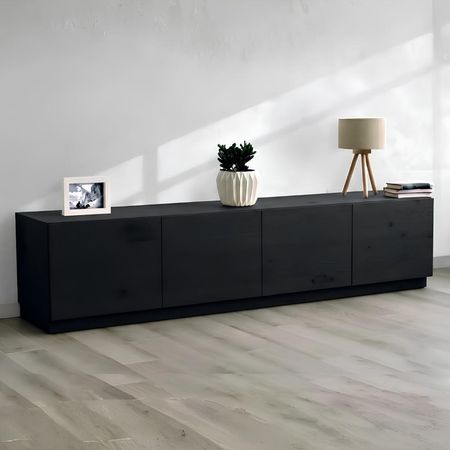 Mesa de TV Gabi 85'' 200 cm Negro | Masiva Home
