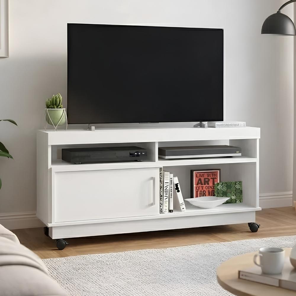 Mesa de TV Farfan 50'' 120 cm Blanco | Masiva Home