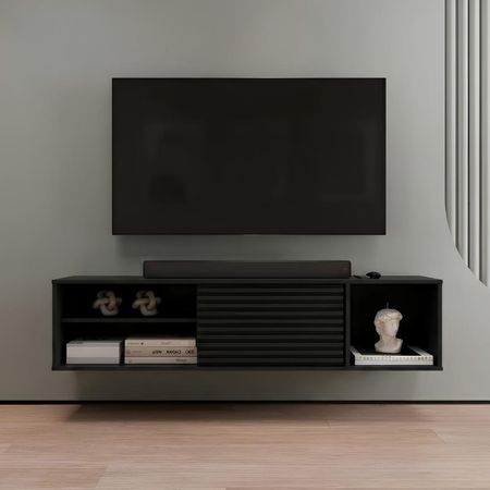 Mesa de TV Figueroa 70'' 160 cm Negro | Masiva Home