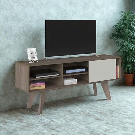 Mesa de TV Veronica 65'' 150 cm Marron y Beige| Masiva Home