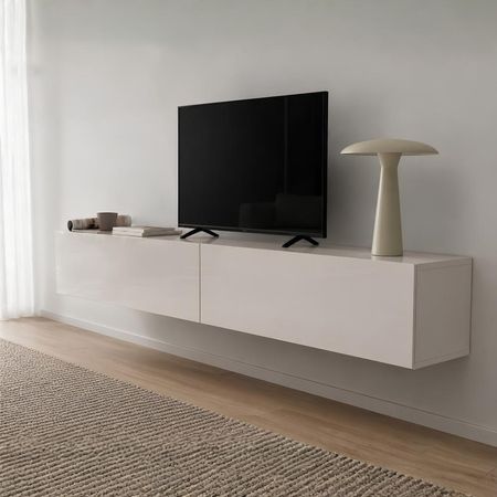 Mesa de TV Foreman 95'' 220 cm Blanco | Masiva Home