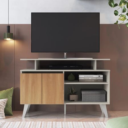 Mesa de TV Whitney 40'' Beige y Marrón | Masiva Home