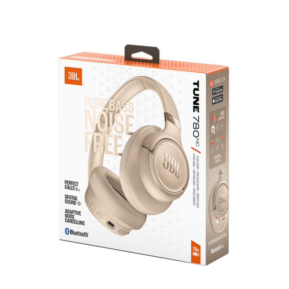 Audífonos JBL Tune 780NC ANC Bluetooth 6.0 Beige JBLT780NCBEGAM