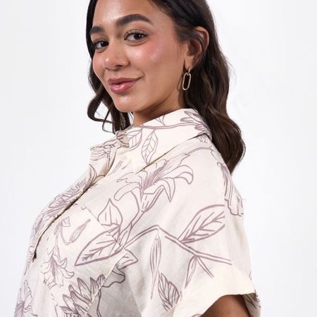 BLUSA KP26HEIDI -PA LINO XL Uva
