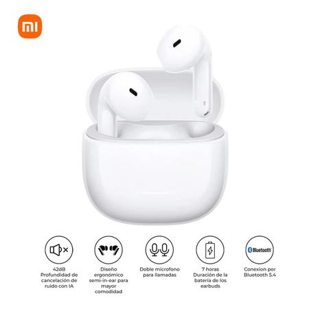 Audífonos Bluetooth Xiaomi Redmi Buds 8 Active TWS Blanco