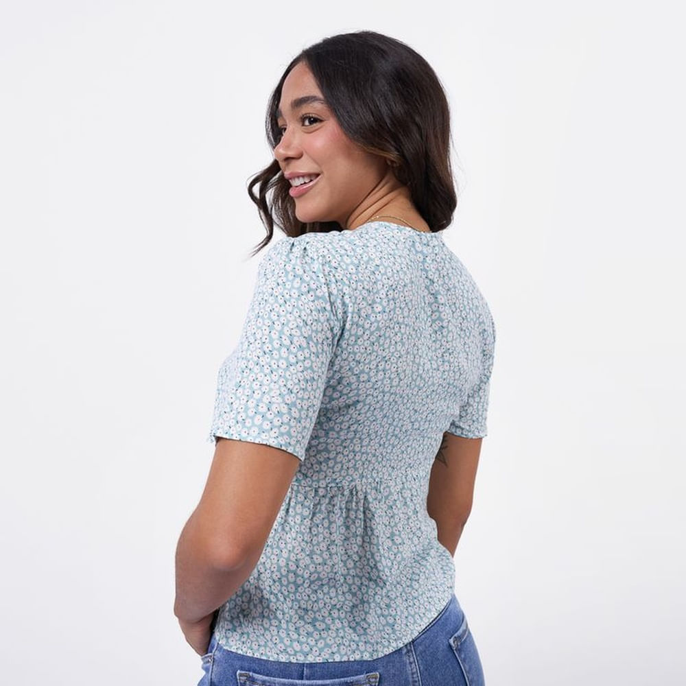 BLUSA BRONCO MUJER LLUVIA CHALIS S Menta