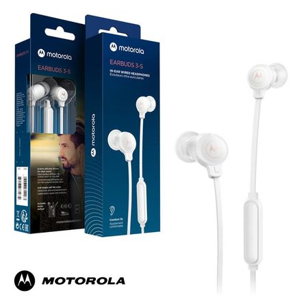 Audífonos Motorola Earbuds 3-S In Ear con Micrófono Blanco