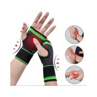 2 Muñequera Deportiva Ajustable con Gel Protección Ortopedica
