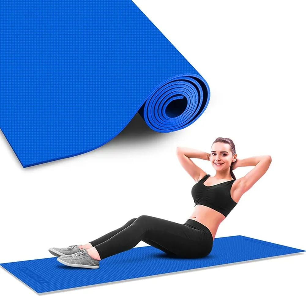 Colchoneta Mat Yoga 4mm para Entrenamiento Goma Eva Multicolor