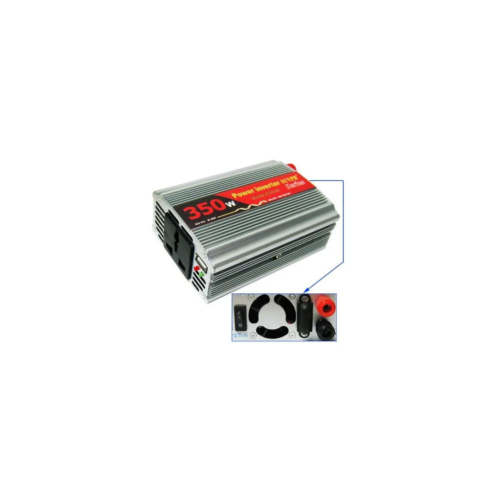 Inversor Conversor Power Inverter 350W 12V A 220V Dy-8105 Multicolor